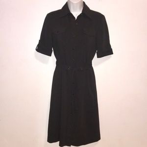 Tahari Pinstripe Work Dress